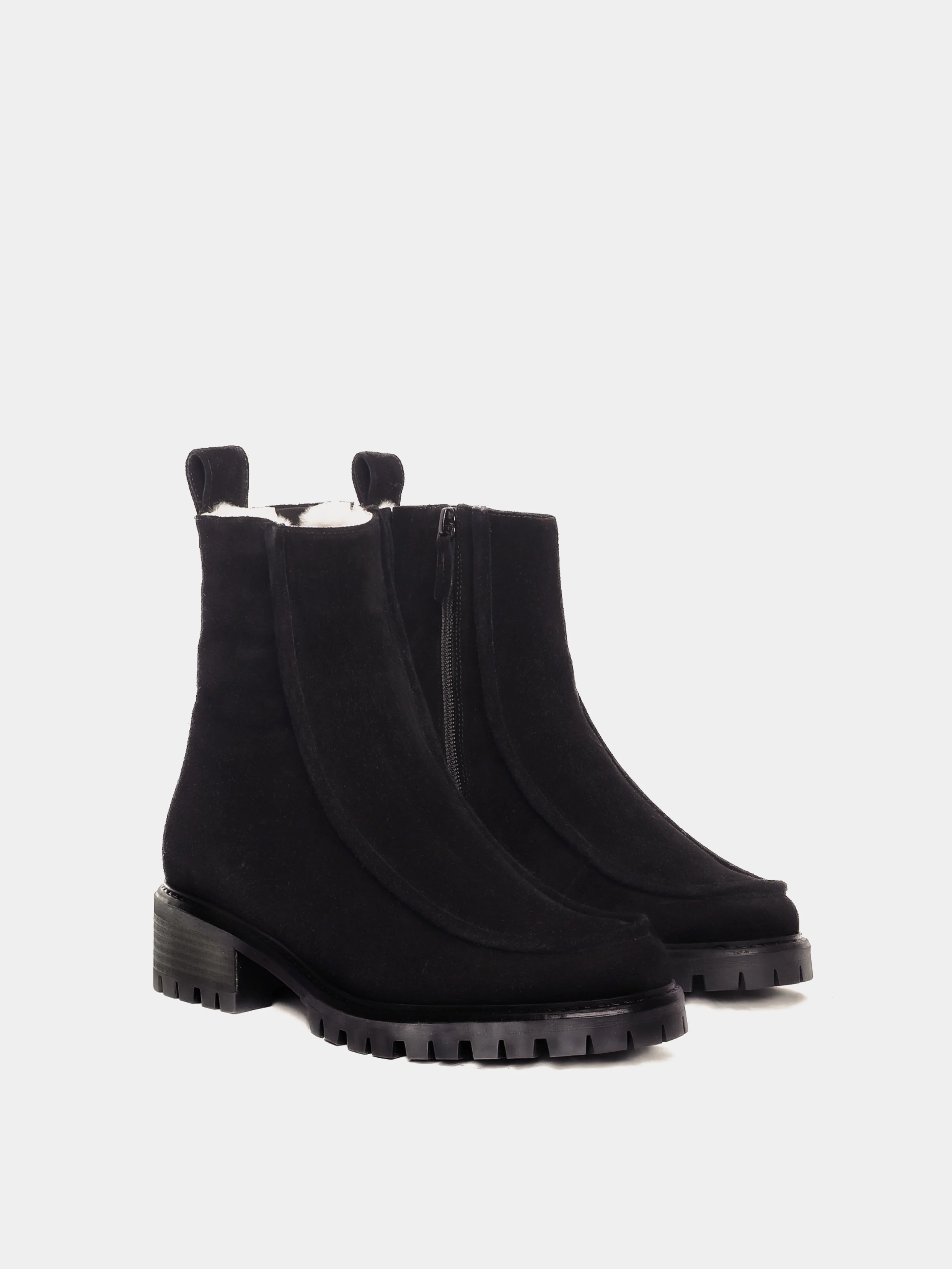 Vigo Black Suede Lined Boot - Image 3